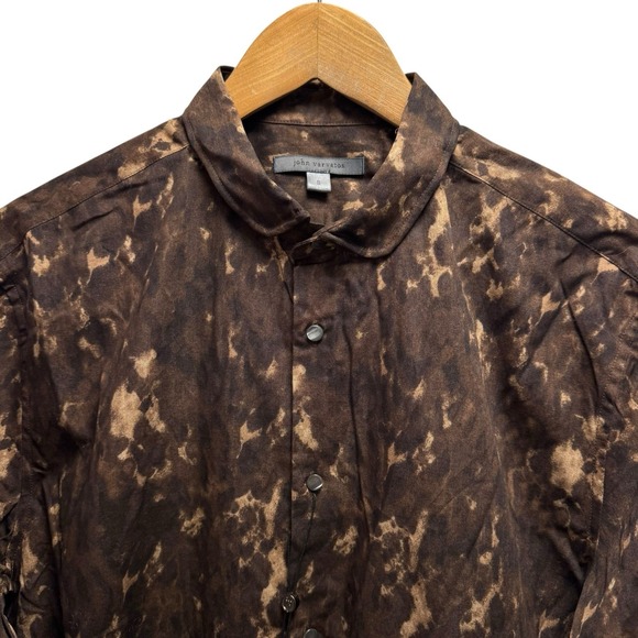 John Varvatos Other - John Varvatos NEW $348 Men's Sz Small Burnt Clay Camouflage Pearl Snap L/S Shirt